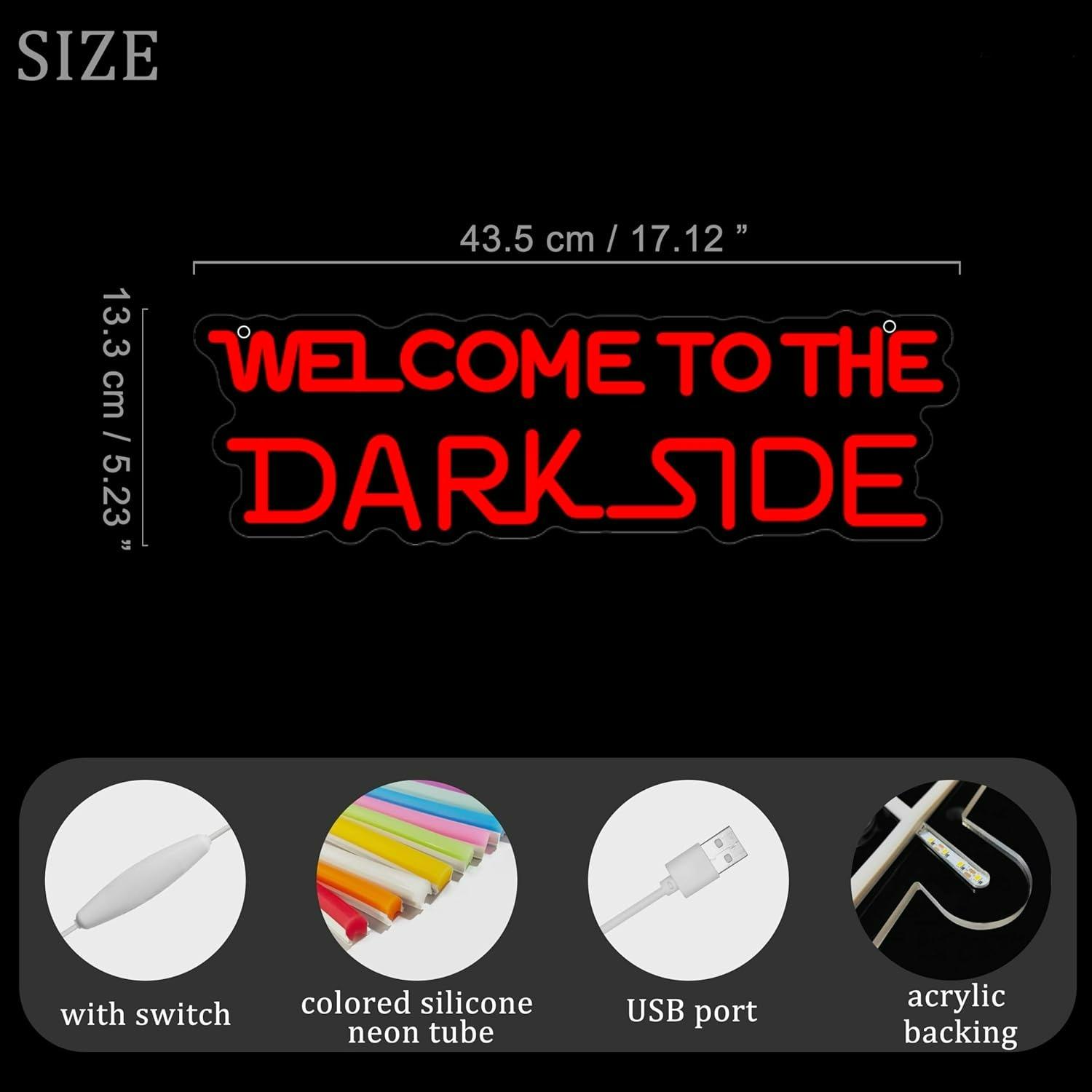 Welcome to the Dark Side Neon  - огляд і ціна Wall Decor Lighting