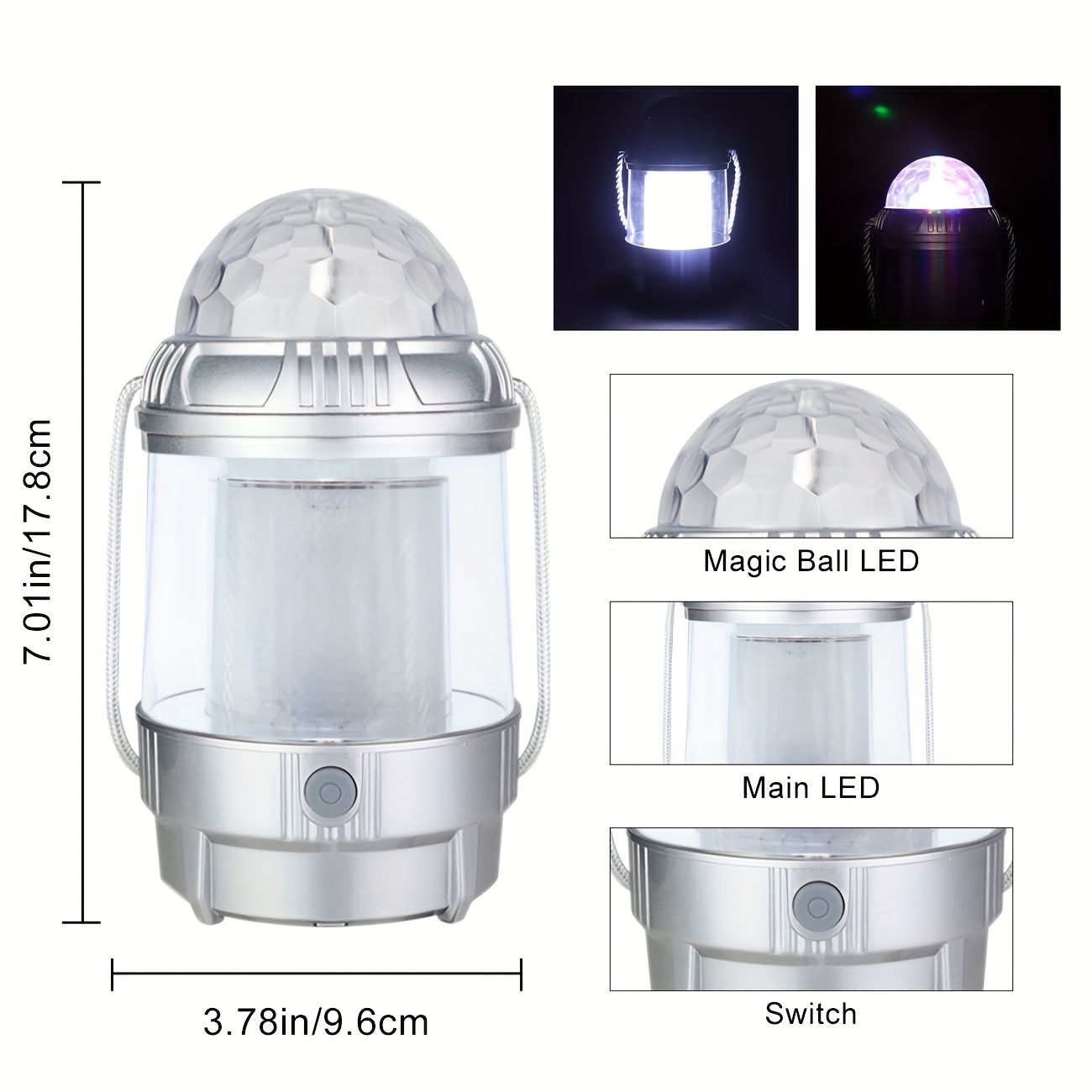 1-4PCS LEDCamping Lantern Rech - огляд і ціна Lighting Decor Outdoor