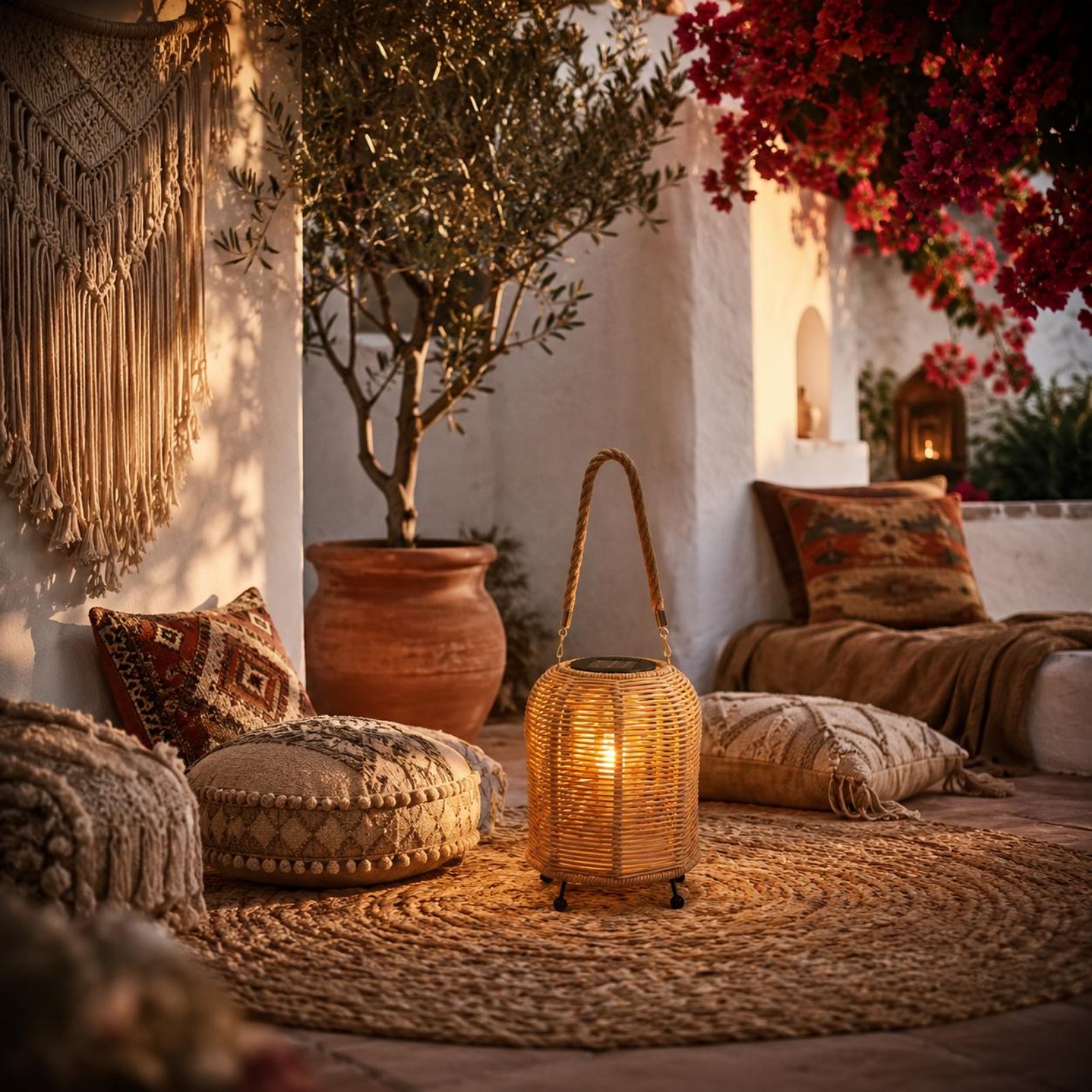 Handwoven Solar Lantern Warm L - огляд і ціна Lighting Decor Outdoor
