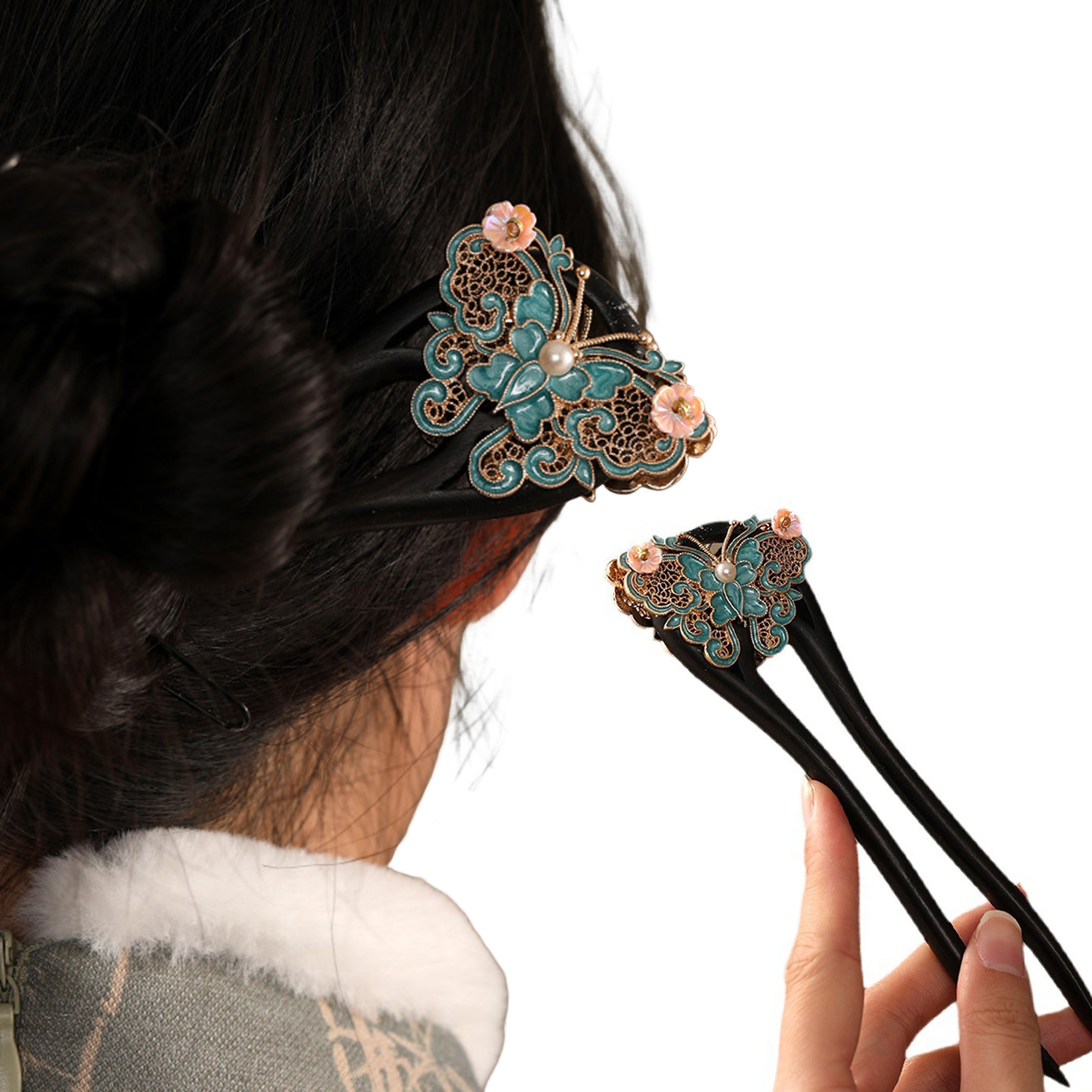 U Shape Chinese Style Hairpin  - огляд і ціна Vintage Lighting Decor