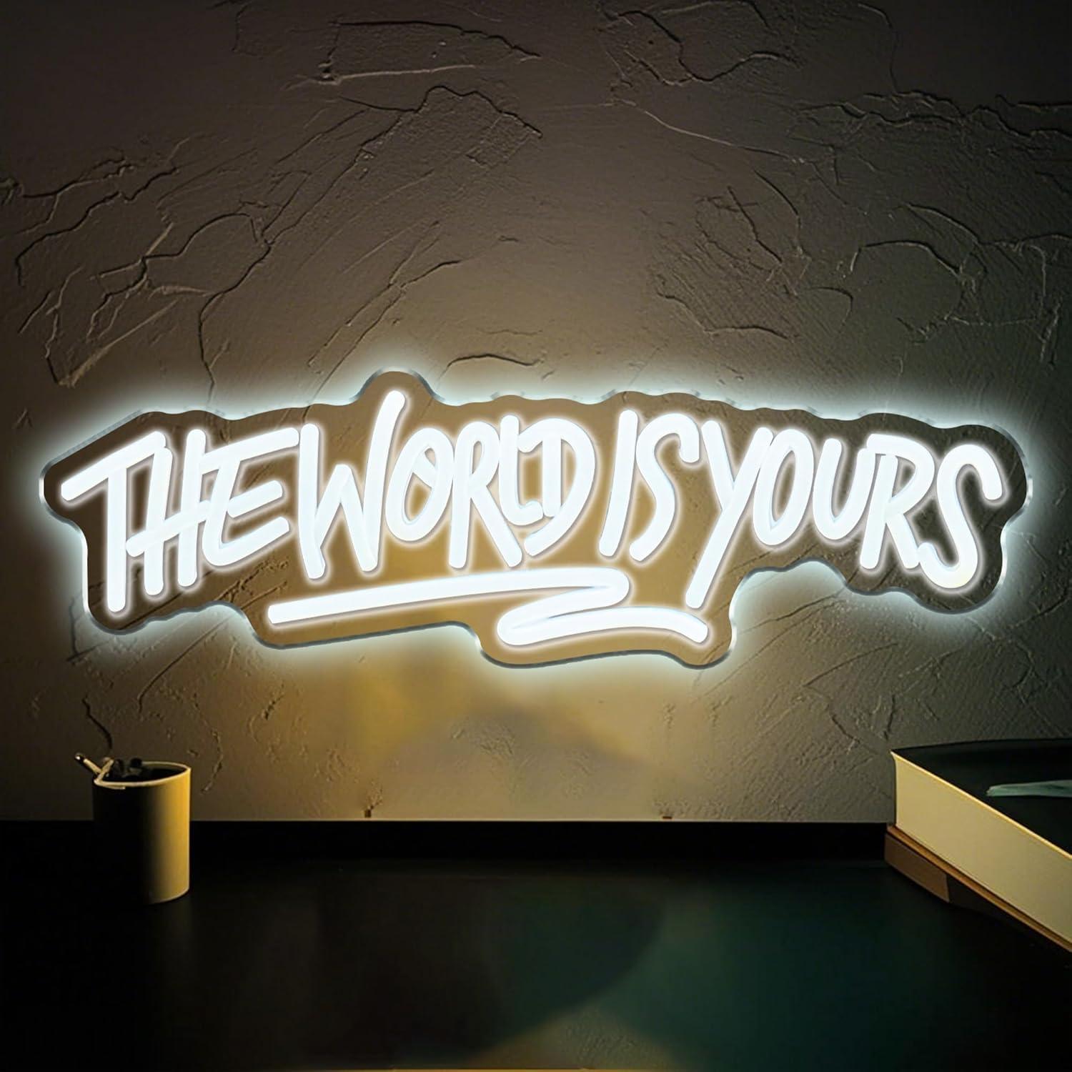 The World is Yours Neon Sign U - огляд і ціна Lighting Decor For Wedding