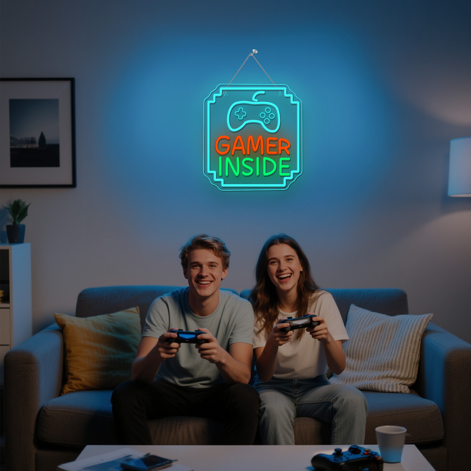 Gamer Inside Neon Sign Dimmabl - огляд і ціна Bedroom Lighting Decor Ideas