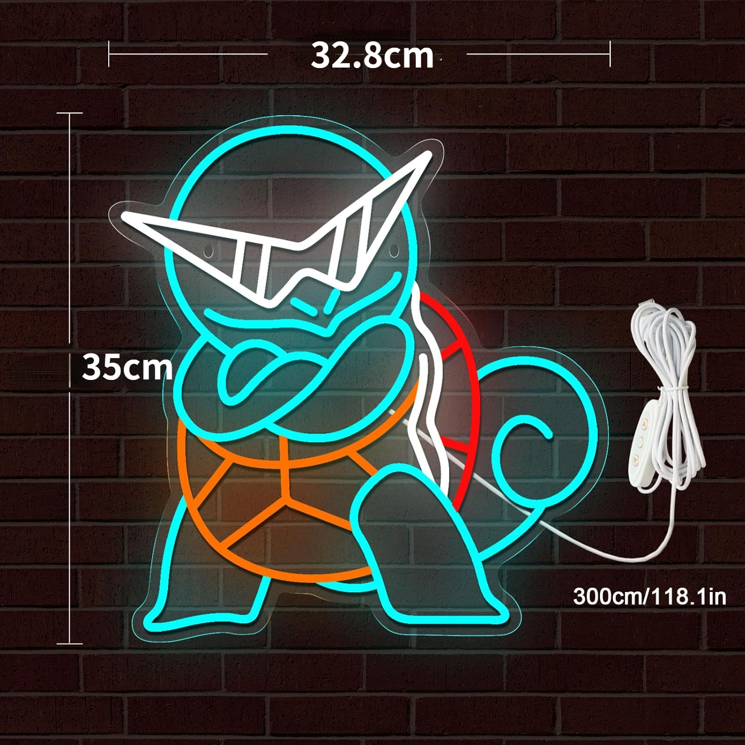 Pokemon Squirtle Neon Sign LED - огляд і ціна Decor Lighting Fans