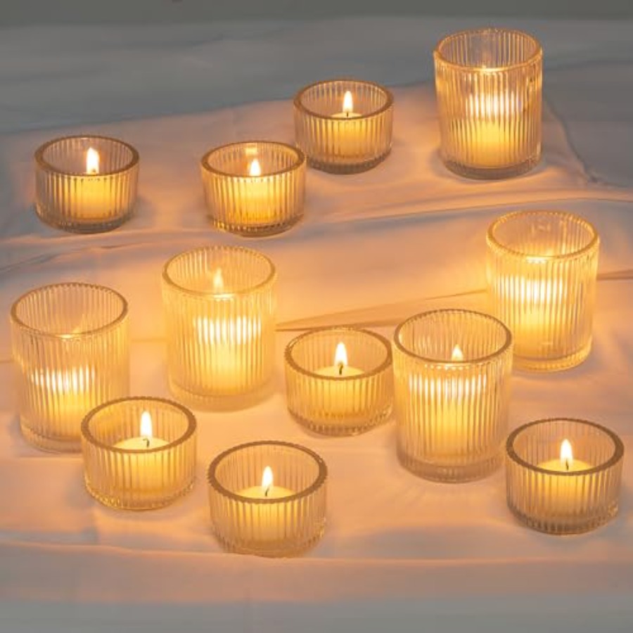 Clear Glass Votive Candle Hold - огляд і ціна Vintage Lighting Decor