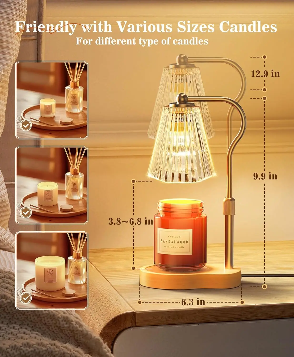 Flame-Free Candle Warmer Lamp  - огляд і ціна Lighting Home Decor Products