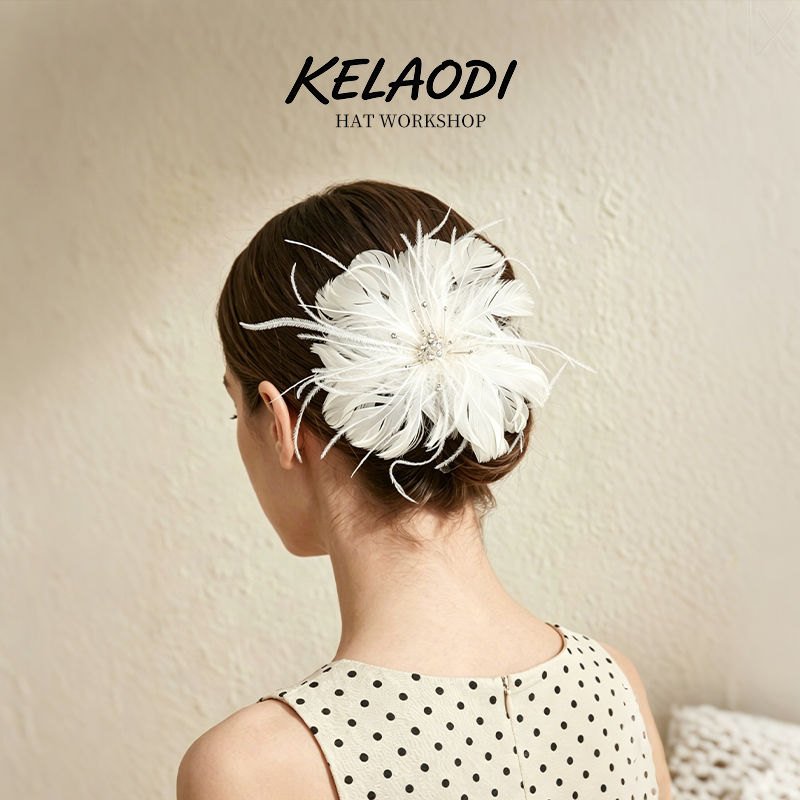 French elegant feather brooch  - огляд і ціна Outdoor Lighting Wedding Decor