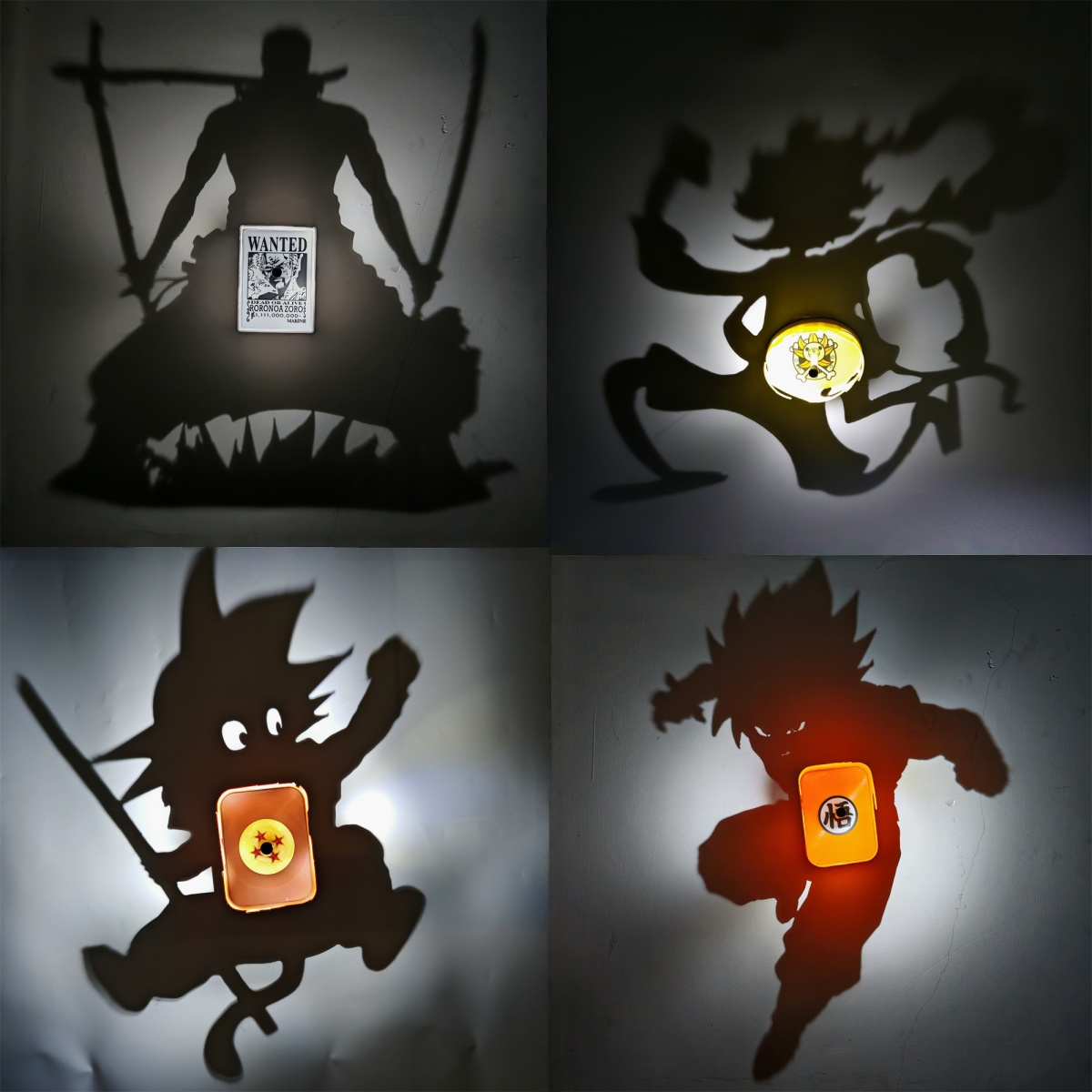 One Piece Luffy Zoro Shadow Li - огляд і ціна Decor Lighting Fans