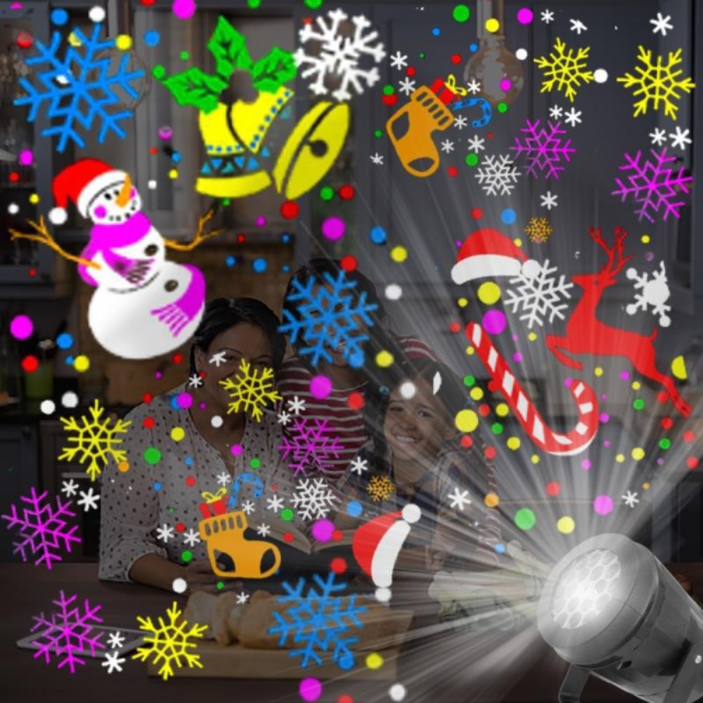 Rotating Christmas Snowflake P - огляд і ціна Lighting Effect Home Decor
