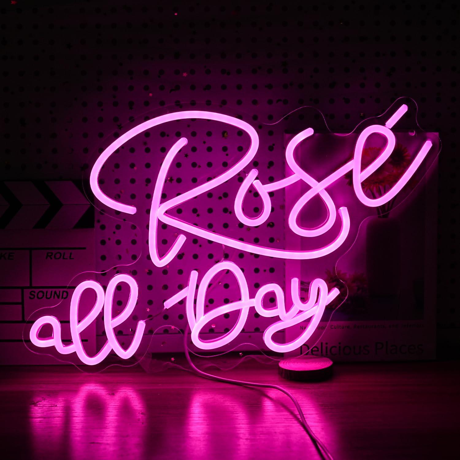 Rose All Day Neon Sign Dimmabl - огляд і ціна Lighting Decor For Wedding