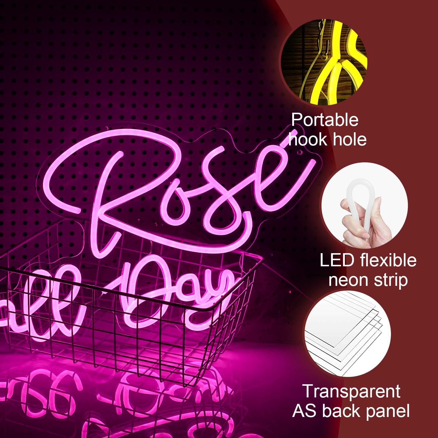 Rose All Day Neon Sign Dimmabl - огляд і ціна Lighting Decor For Wedding