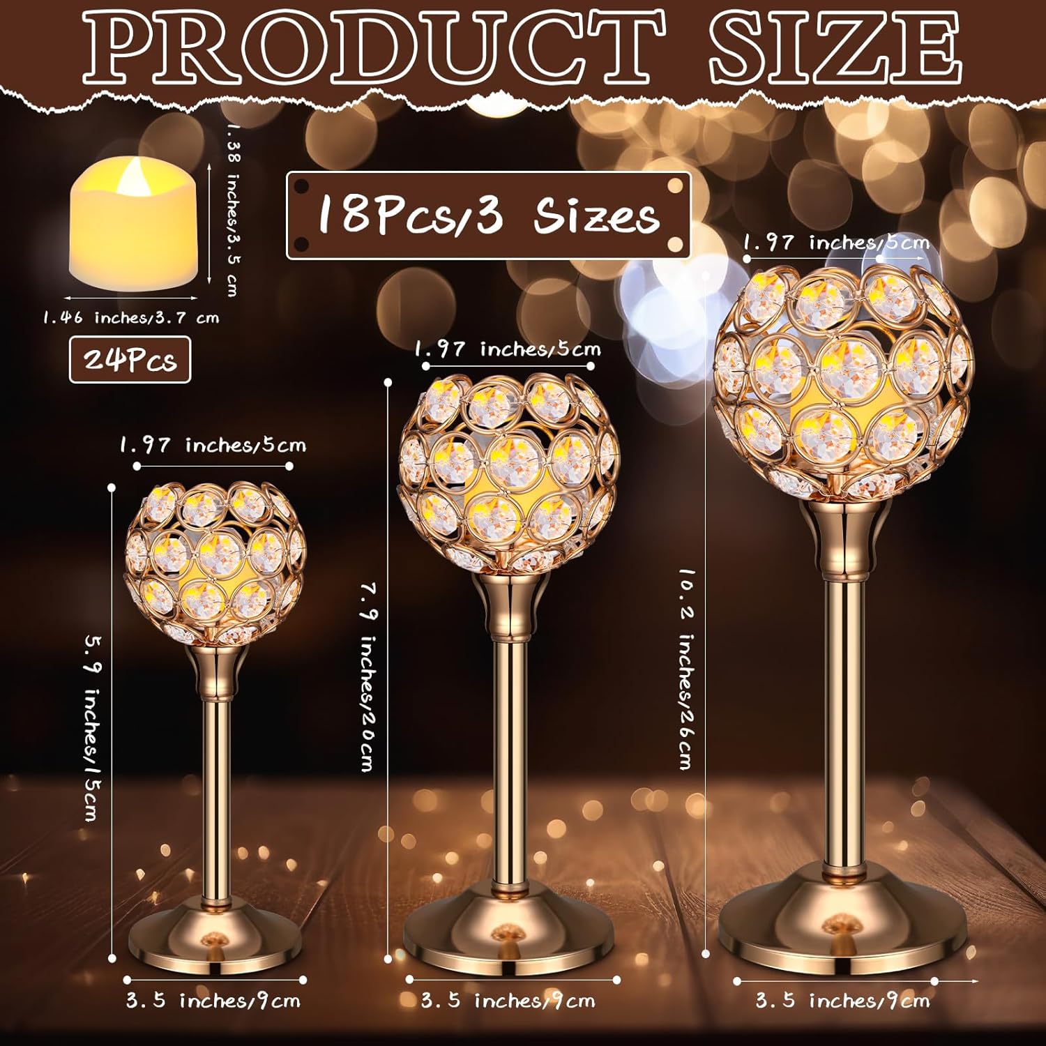 42 Pcs Crystal Candle Holders  - огляд і ціна Lighting Decor For Wedding