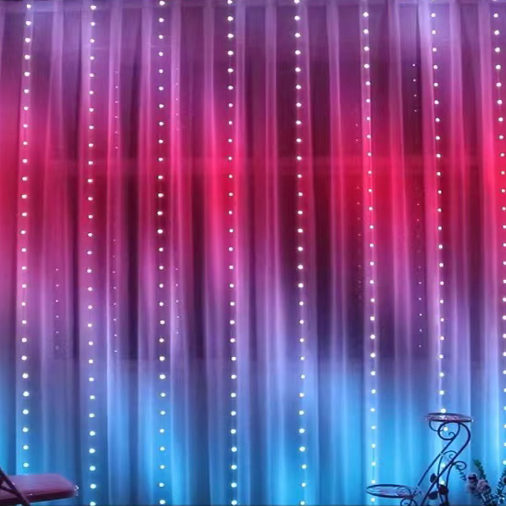 3M RGB Smart LED Curtain Light - огляд і ціна Outdoor Lighting Wedding Decor