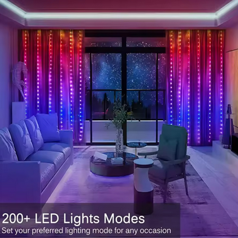 3M RGB Smart LED Curtain Light - огляд і ціна Outdoor Lighting Wedding Decor
