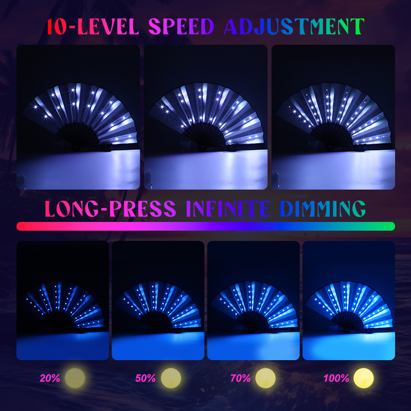 Halloween LED Folding Fan Rech - огляд і ціна Decor Lighting Fans