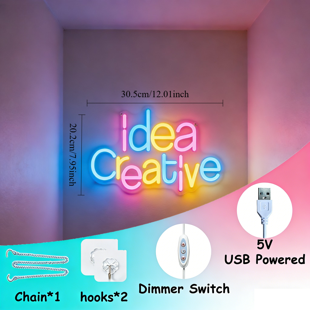 Creative Idea LED Neon Sign Gr - огляд і ціна Bedroom Lighting Decor Ideas