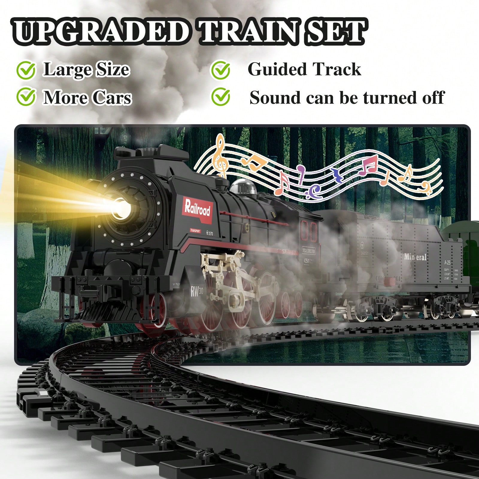 Luxury Electric Train Set with - огляд і ціна Lighting Tree Decor