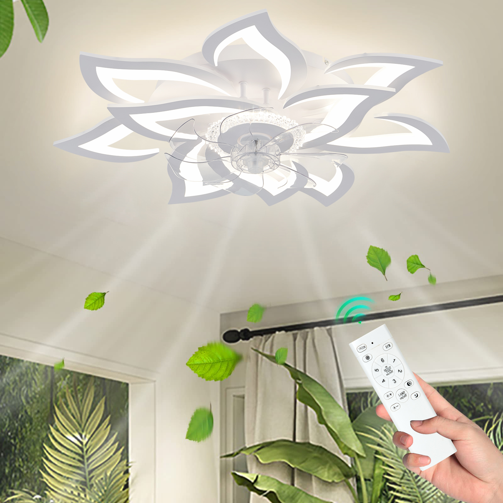 Flower Ceiling Fan with Lighti - огляд і ціна Decor Lighting Fans